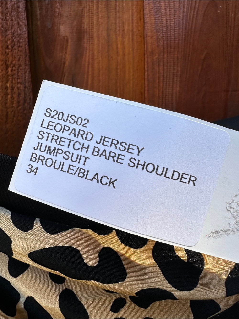 Halpern leopard jumpsuit - Picture 9 of 12